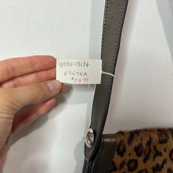 Brighton Fashionta Collection Chic Calf Hair Black Leather Cross‎ Body - Picture 6 of 6